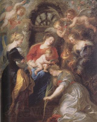 Peter Paul Rubens The Coronation of St Catherine (mk01) Spain oil painting art